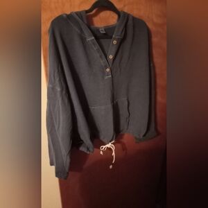 Old Navy Blue Blouse with Button Detail